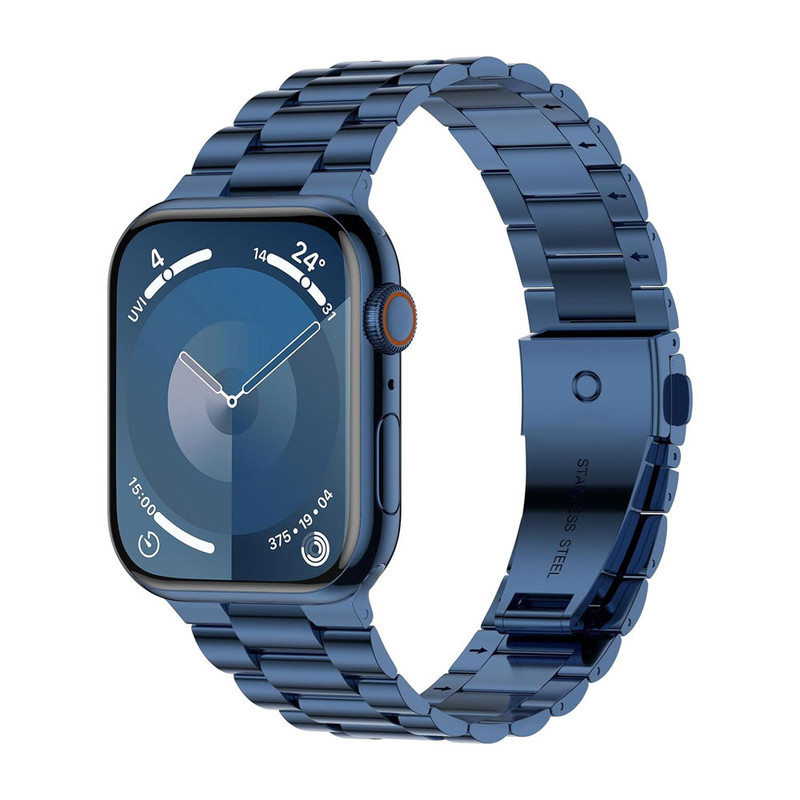 خرید بند واچ من مدل 3Bead Steel مناسب برای اپل واچ سری Se/1/2/3/4/5/6/7/8/9/AluminumCase سایز 45 میلی متری با کیفیت عالی از Zarvan