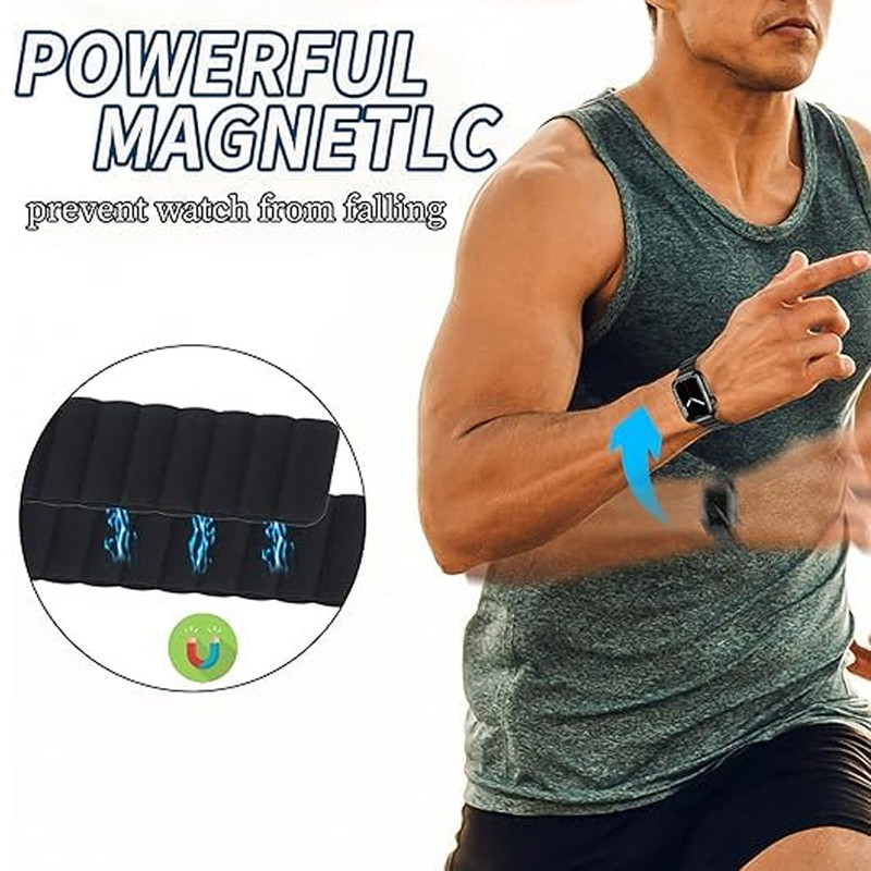 خرید بند واچ من مدل New Magnet مناسب برای اپل واچ سری Se/1/2/3/4/5/6/7/8/9/AluminumCase سایز 41/40/38 میلی متری با کیفیت عالی از Zarvan