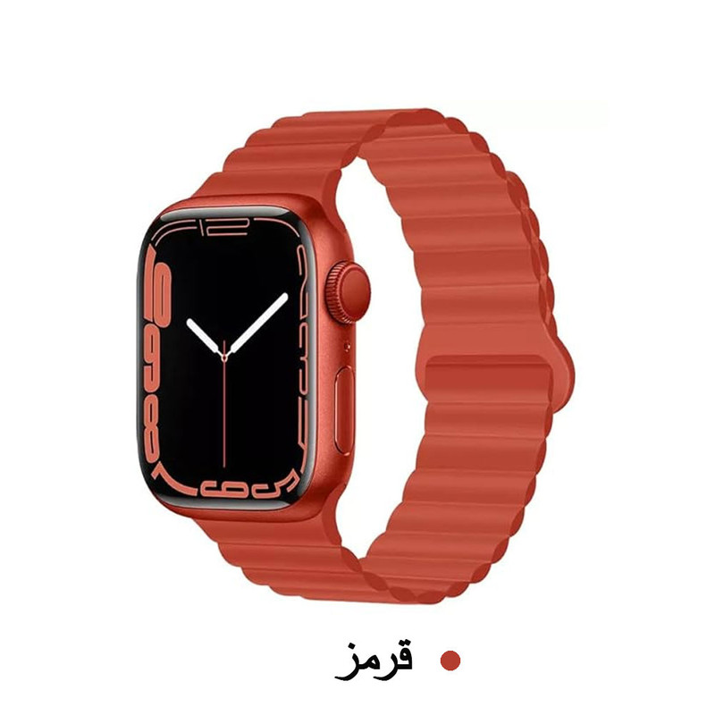 خرید بند واچ من مدل New Magnet مناسب برای اپل واچ سری Se/1/2/3/4/5/6/7/8/9/AluminumCase سایز 41/40/38 میلی متری با کیفیت عالی از Zarvan