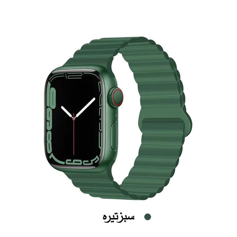 خرید بند واچ من مدل New Magnet مناسب برای اپل واچ سری Se/1/2/3/4/5/6/7/8/9/AluminumCase سایز 41/40/38 میلی متری با کیفیت عالی از Zarvan