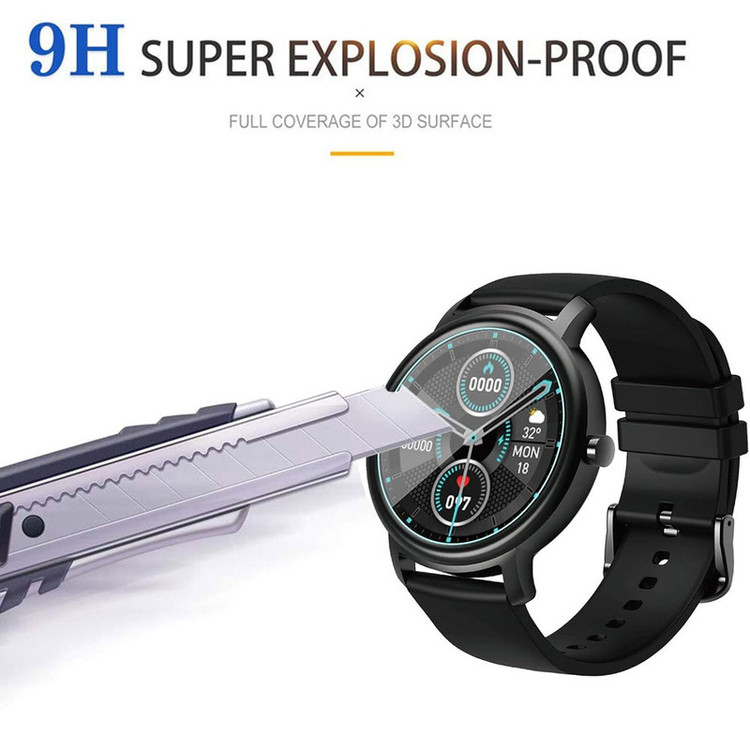 محافظ صفحه نمایش شیشه ای واچ من مدل SH-WM مناسب برای ساعت هوشمند شیائومی WATCH S2 42 MM بسته سه عددی