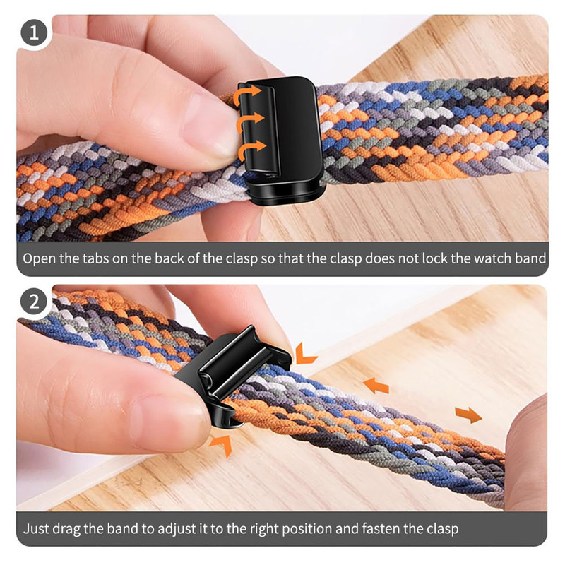 خرید بند واچ من مدل Braided Magnetic مناسب برای اپل واچ Ultra / Ultra 2 49 mm با کیفیت عالی از Zarvan