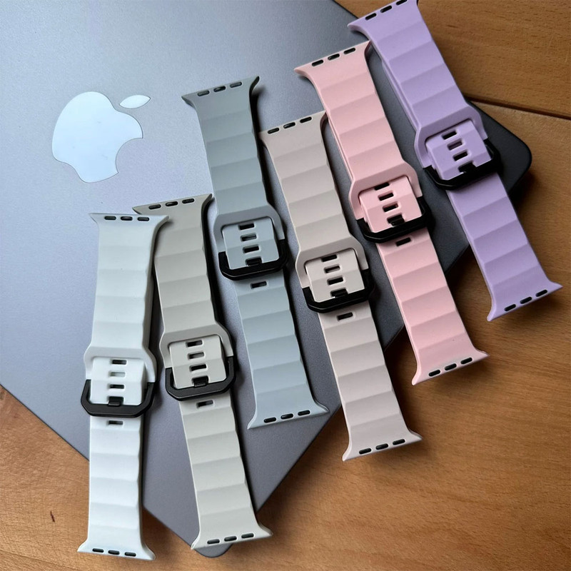 خرید بند واچ من مدل minimal WM مناسب برای اپل واچ سری Se/1/2/3/4/5/6/7/8/9/AluminumCase سایز 45 میلی متری با کیفیت عالی از Zarvan