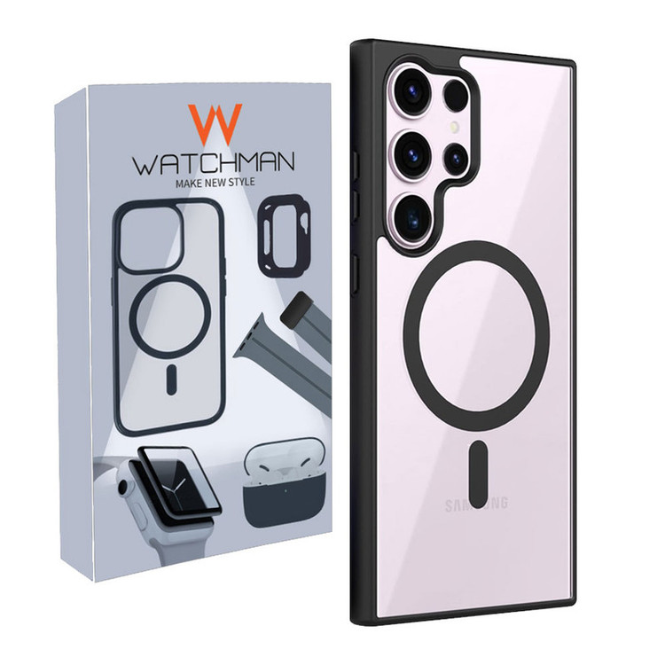 خرید کاور واچ من مدل Magsafe Bumper مناسب برای گوشی موبایل سامسونگ Galaxy S25 Ultra با کیفیت عالی از Zarvan