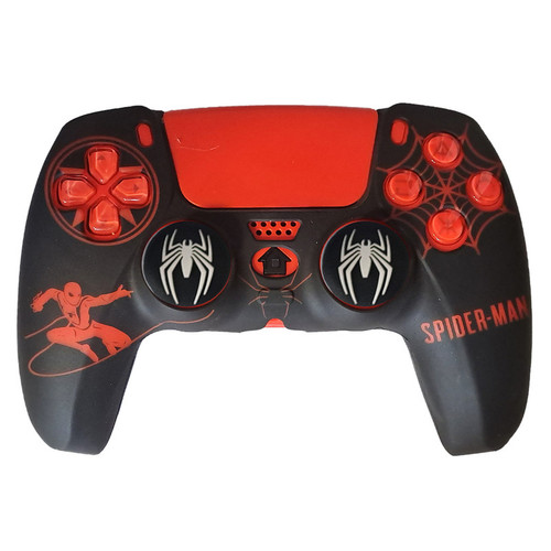 خرید محافظ دسته بازی پلی استیشن 5 مدل Spiderman PS5422 به همراه روکش آنالوگ با کیفیت عالی از Zarvan