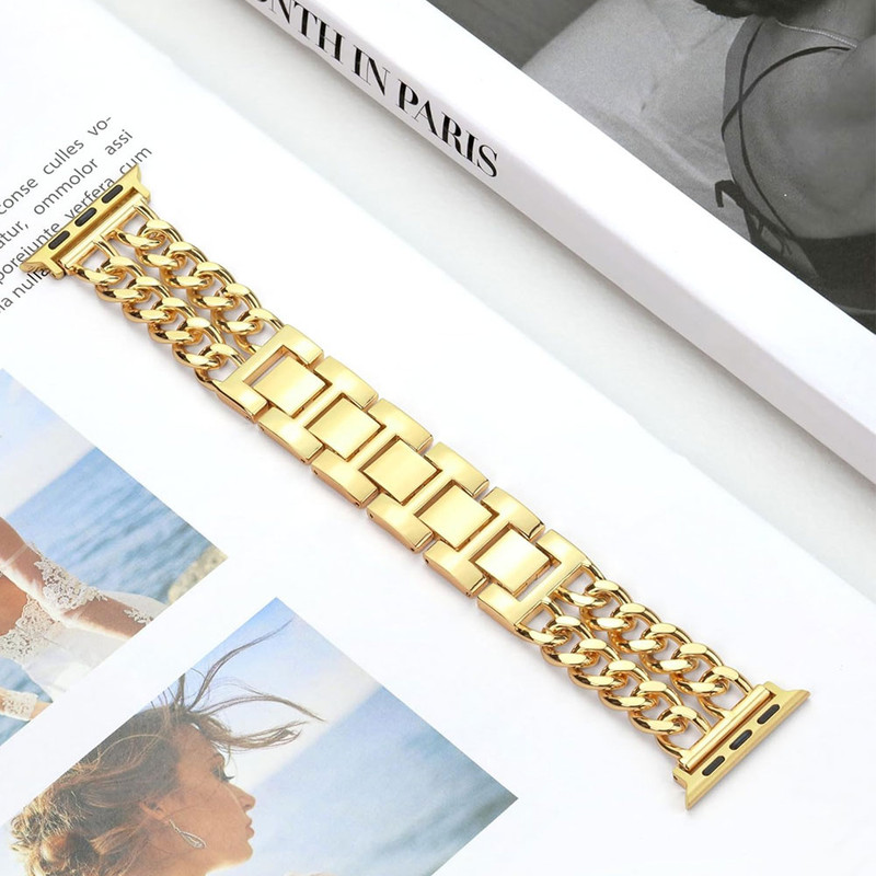 خرید بند واچ من مدل Cartier مناسب برای اپل واچ سری Se/1/2/3/4/5/6/7/8/9/2023/AluminumCase سایز 42 میلی متری با کیفیت عالی از Zarvan