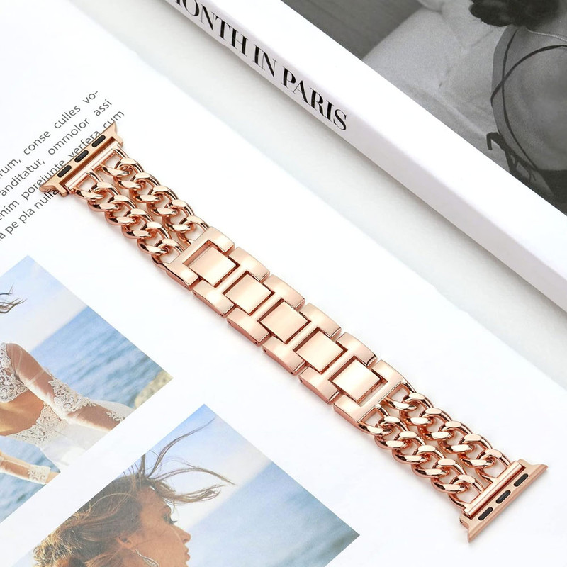 خرید بند واچ من مدل Cartier مناسب برای اپل واچ سری Se/1/2/3/4/5/6/7/8/9/2023/AluminumCase سایز 42 میلی متری با کیفیت عالی از Zarvan