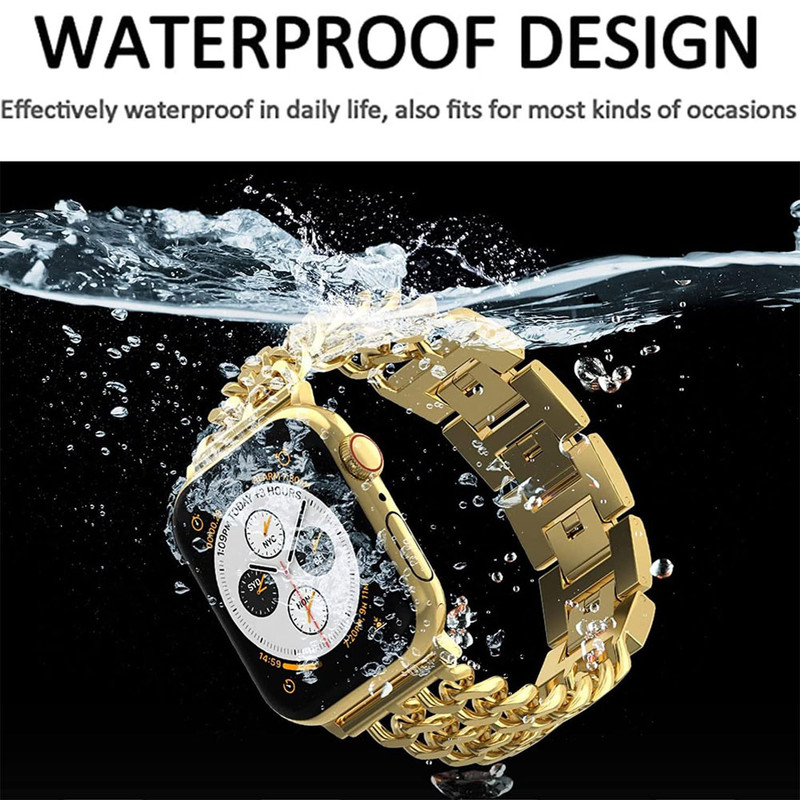 خرید بند واچ من مدل Cartier مناسب برای اپل واچ سری Se/1/2/3/4/5/6/7/8/9/2023/AluminumCase سایز 42 میلی متری با کیفیت عالی از Zarvan