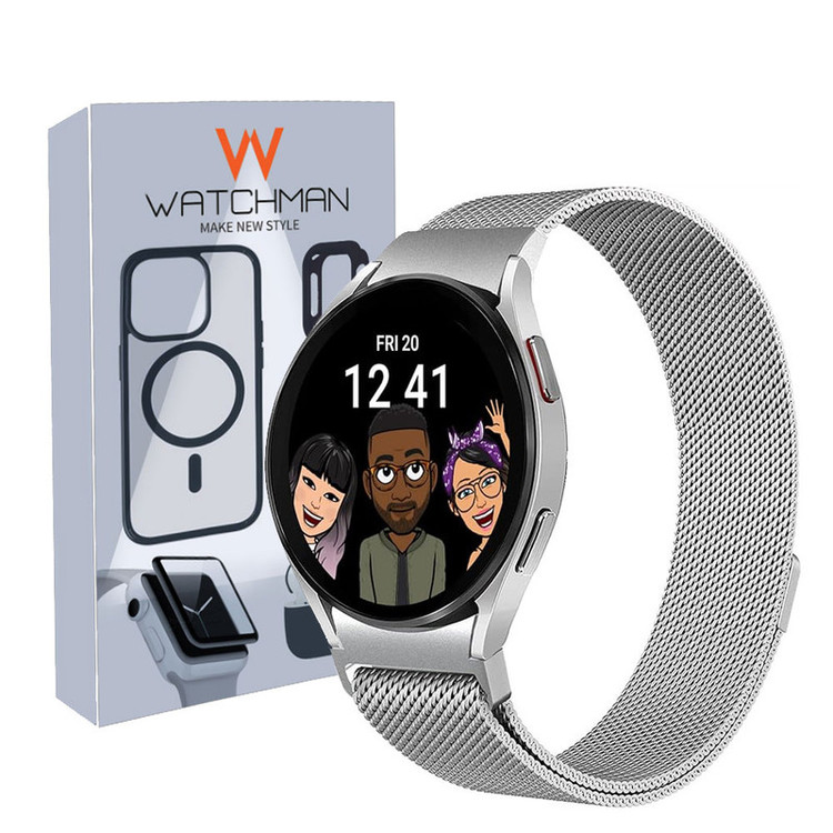 خرید بند واچ من مدل Milanse SAM-4 مناسب برای ساعت هوشمند سامسونگ گلکسی واچ Galaxy Watch 4 40 mm / 4 44 mm / 4 Classic 42 mm / 4 Classic 46 mm با کیفیت عالی از Zarvan