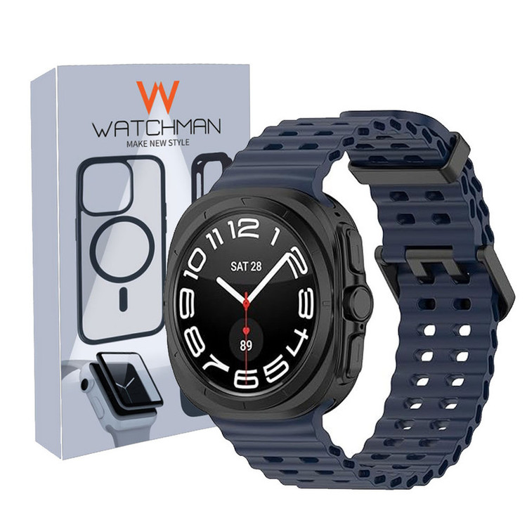 خرید بند واچ من مدل Marine Loop مناسب برای ساعت هوشمند سامسونگ گلکسی واچ 7 اولترا Galaxy Watch 7 Ultra 47 mm با کیفیت عالی از Zarvan