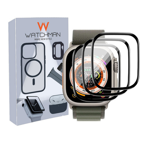 خرید محافظ صفحه نمایش نانو واچ من مدل pmma-WM مناسب برای ساعت هوشمند HK9 ULTRA2 / T800 ULTRA / T900 ULTRA / T1000 ULTRA 49 MM بسته سه عددی با کیفیت عالی از Zarvan