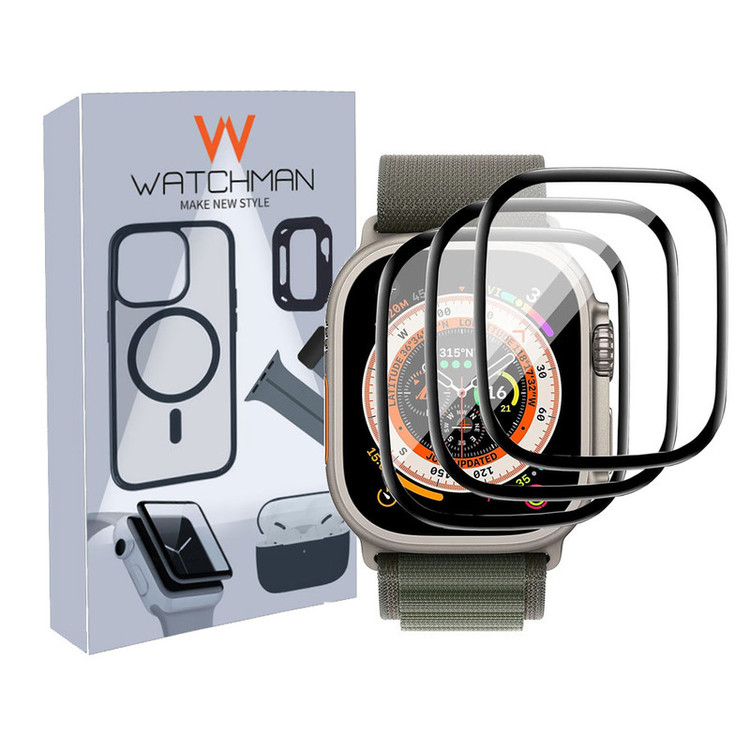 خرید محافظ صفحه نمایش نانو واچ من مدل pmma-WM مناسب برای ساعت هوشمند HK9 ULTRA2 / T800 ULTRA / T900 ULTRA / T1000 ULTRA 49 MM بسته سه عددی با کیفیت عالی از Zarvan