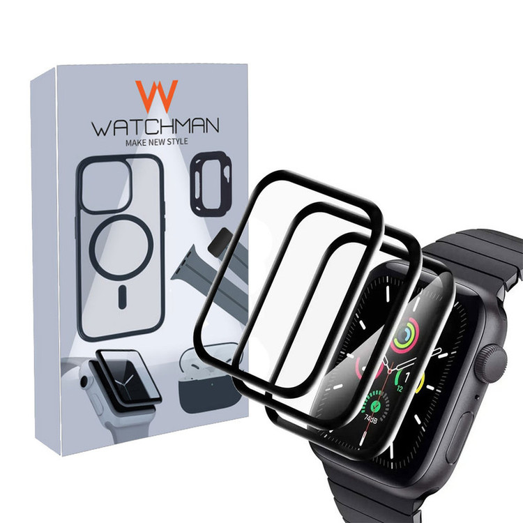 خرید محافظ صفحه نمایش نانو واچ من مدل pmma-WM مناسب برای اپل واچ سری se/1/2/3/4/5/6/7/8/9/2021/2023/aluminum سایز 44 میلی متری بسته سه عددی با کیفیت عالی از Zarvan