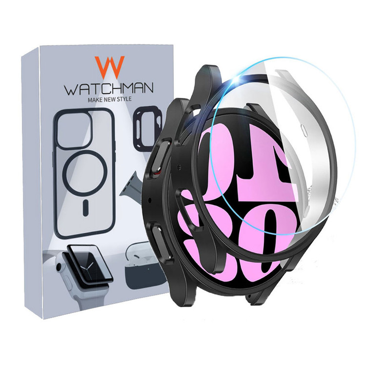 خرید کاور واچ من مدل bumper-WM مناسب برای ساعت هوشمند سامسونگ Galaxy Watch 7 44 mm به همراه محافظ صفحه نمایش با کیفیت عالی از Zarvan