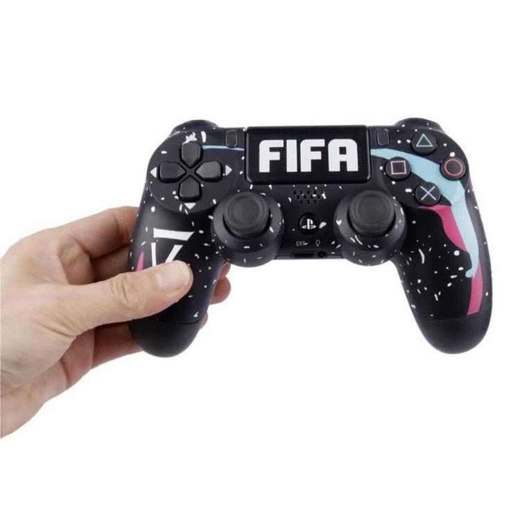 دسته بازی وایرلس های کپی PS4 (پلی استیشن ۴) مدل DUALSHOK CUSTOM طرح FIFA PLAYER