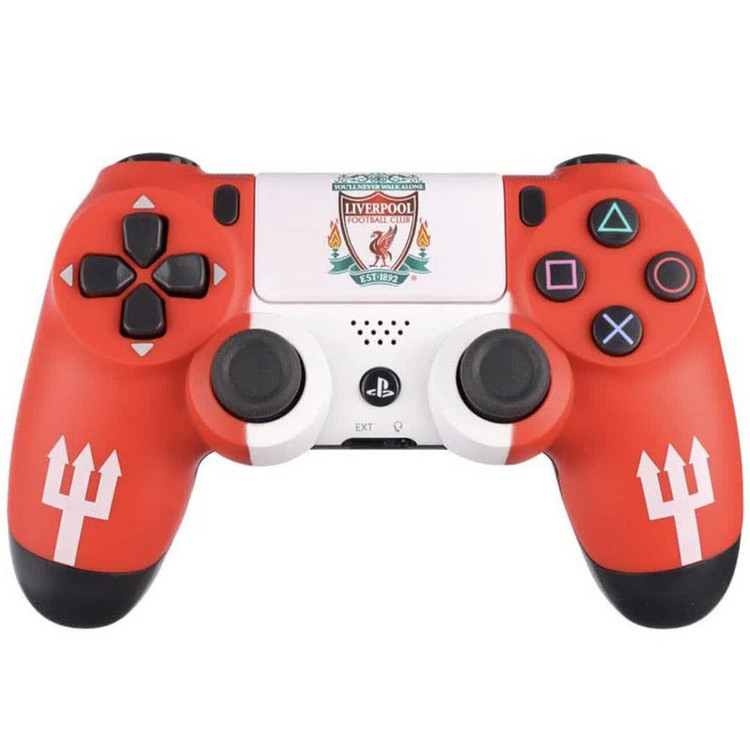 خرید دسته بازی پلی استیشن ۴ مدل DUALSHOK CUSTOM طرح Liver pool با کیفیت عالی از Zarvan