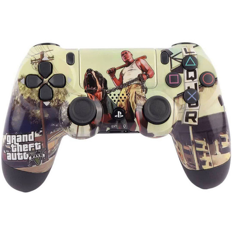 خرید دسته بازی پلی استیشن ۴ مدل DUALSHOK CUSTOM طرح GTA_1 با کیفیت عالی از Zarvan