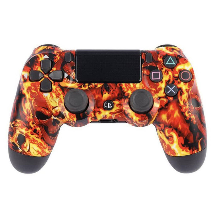 خرید دسته بازی پلی استیشن ۴ مدل DUALSHOK CUSTOM طرح Hell-1 با کیفیت عالی از Zarvan