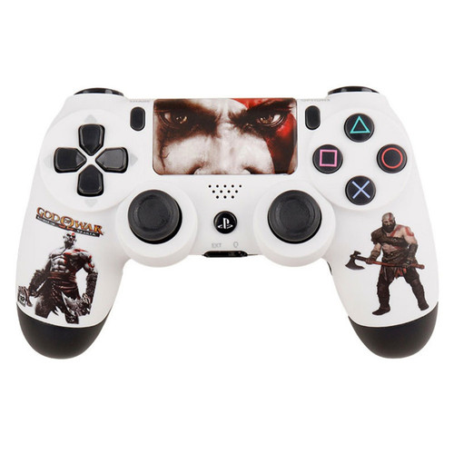 خرید دسته بازی پلی استیشن ۴ مدل DUALSHOK CUSTOM طرح GOW FACE با کیفیت عالی از Zarvan