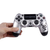 دسته بازی های کپی بی سیم پلی استیشن ۴ مدل DUALSHOK CUSTOM طرح GOT SILVER