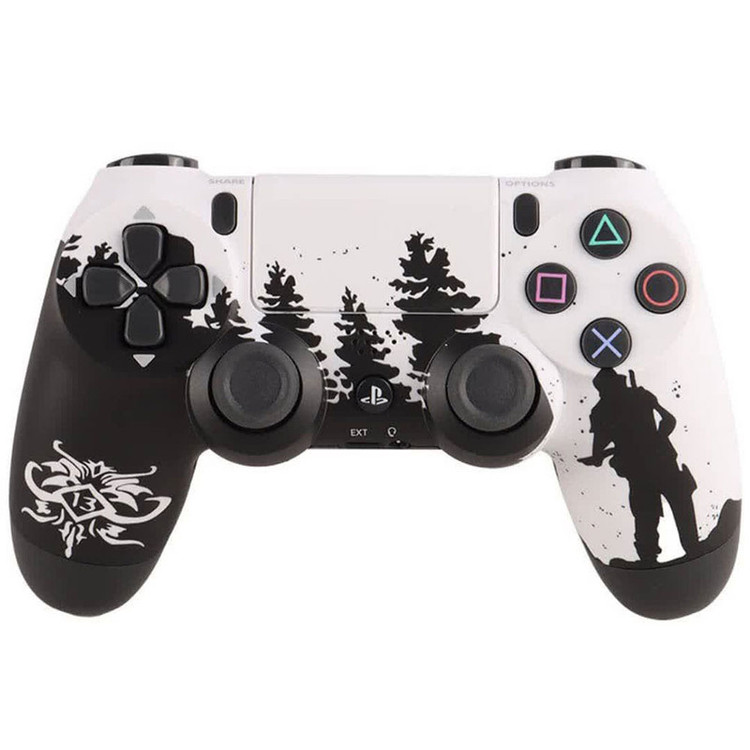 خرید دسته بازی پلی استیشن ۴ مدل DUALSHOK CUSTOM طرح The Last Of US با کیفیت عالی از Zarvan