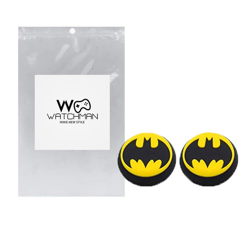 خرید روکش آنالوگ مناسب پلی استیشن 4/5 واچ من مدل Batman بسته دو عددی با کیفیت عالی از Zarvan