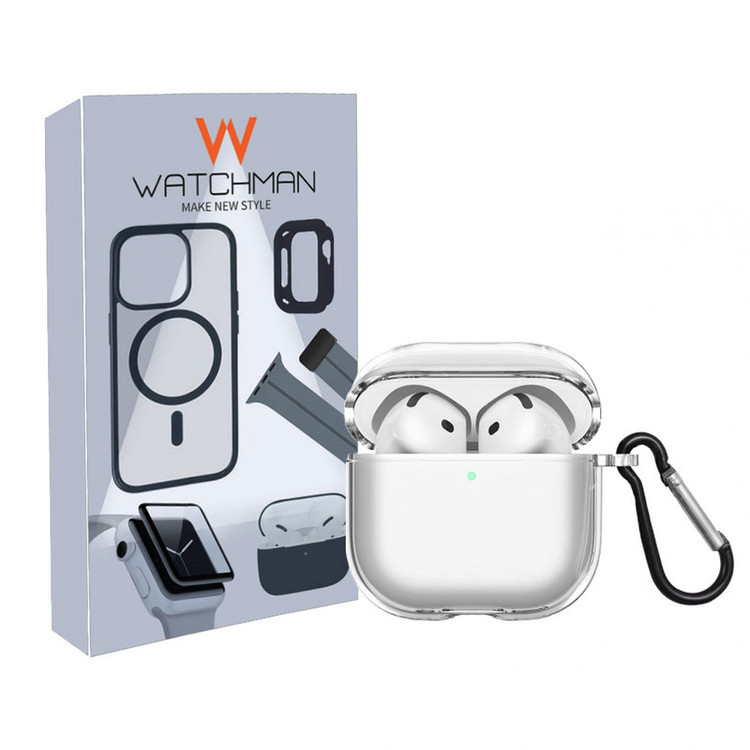 خرید کاور واچ من مدل Clear-4 مناسب برای کیس اپل ایرپاد Airpod 4 / 4 ANC با کیفیت عالی از Zarvan