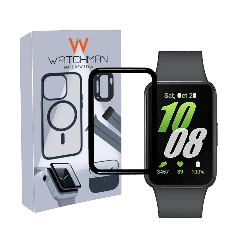 خرید محافظ صفحه نمایش نانو واچ من مدل pmma-WMFIT3 مناسب برای ساعت هوشمند سامسونگ Galaxy Watch Fit 3 با کیفیت عالی از Zarvan