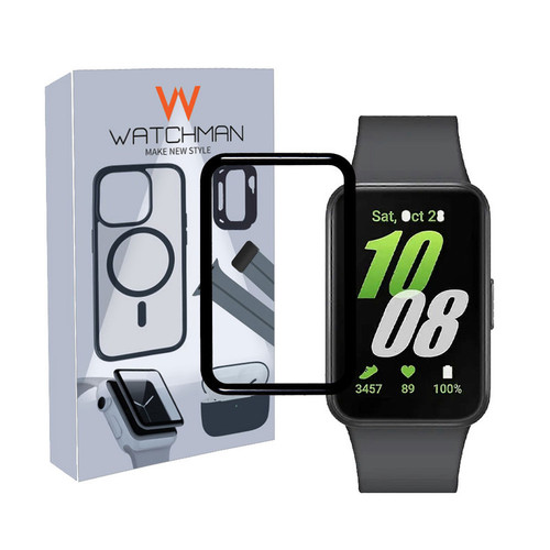خرید محافظ صفحه نمایش نانو واچ من مدل pmma-WMFIT3 مناسب برای ساعت هوشمند سامسونگ Galaxy Watch Fit 3 با کیفیت عالی از Zarvan