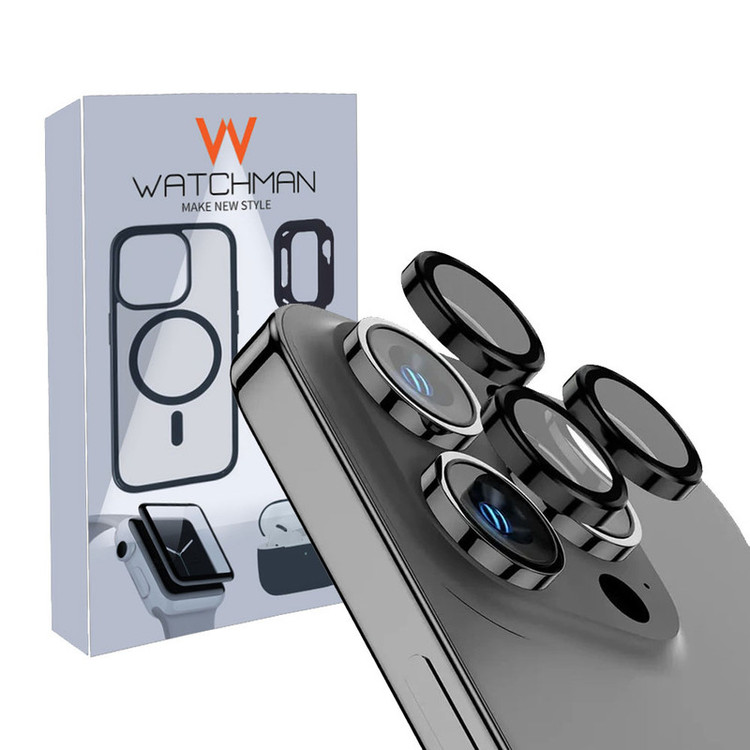 خرید محافظ لنز دوربین واچ من مدل RingMetal-4K مناسب برای گوشی موبایل اپل iphone 15 Pro / 15 Promax با کیفیت عالی از Zarvan