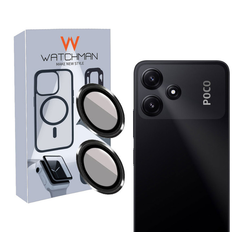 خرید محافظ لنز دوربین واچ من مدل Ring Metal-4K مناسب برای گوشی موبایل شیائومی POCO M6 PRO 5G با کیفیت عالی از Zarvan