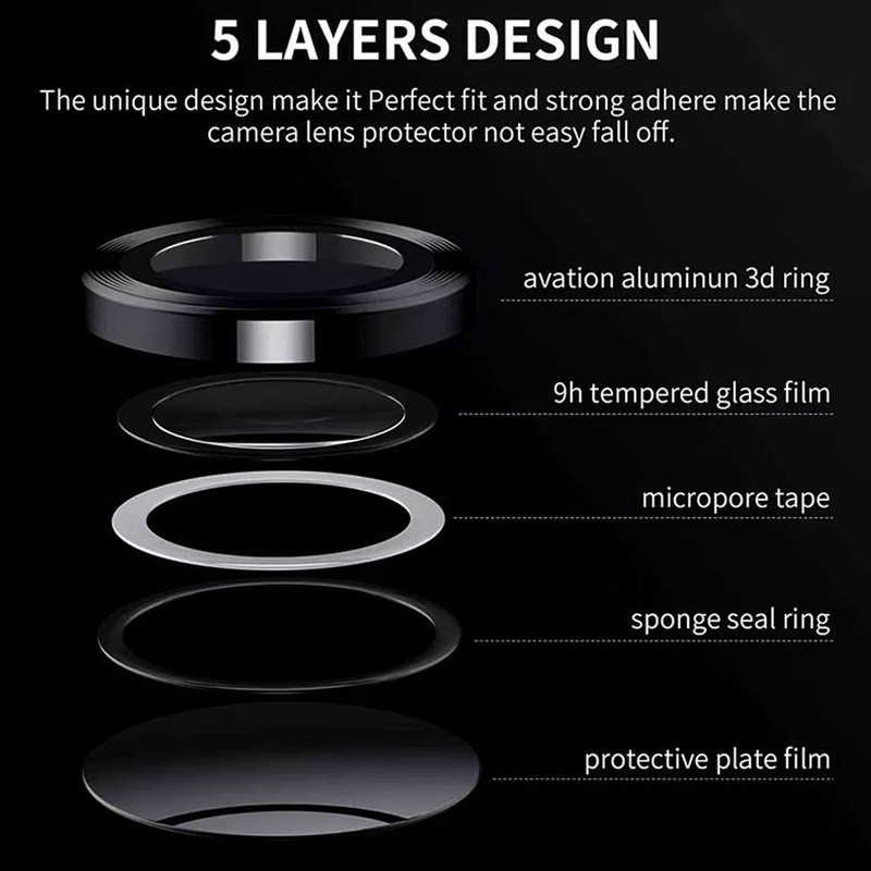 خرید محافظ لنز دوربین واچ من مدل RingMetal-4K مناسب برای گوشی موبایل اپل iphone 11 با کیفیت عالی از Zarvan