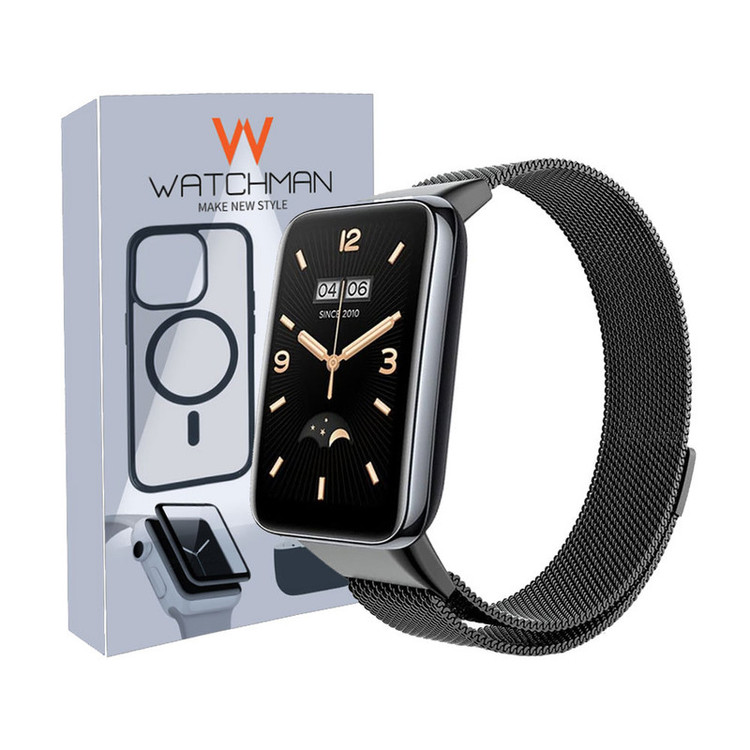 خرید بند واچ من مدل Steel-band7pro مناسب برای ساعت هوشمند شیائومی Mi Band 7 Pro با کیفیت عالی از Zarvan