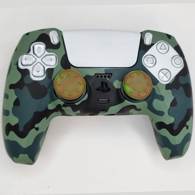 خرید محافظ دسته پلی استیشن 5 واچ من مدل Army1 به همراه روکش آنالوگ با کیفیت عالی از Zarvan
