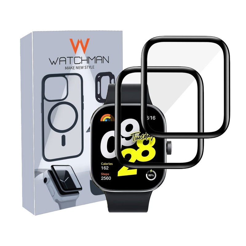 خرید محافظ صفحه نمایش نانو واچ من مدل pmma-WM4 مناسب برای ساعت هوشمند شیائومی Redmi Watch 4 بسته دو عددی با کیفیت عالی از Zarvan