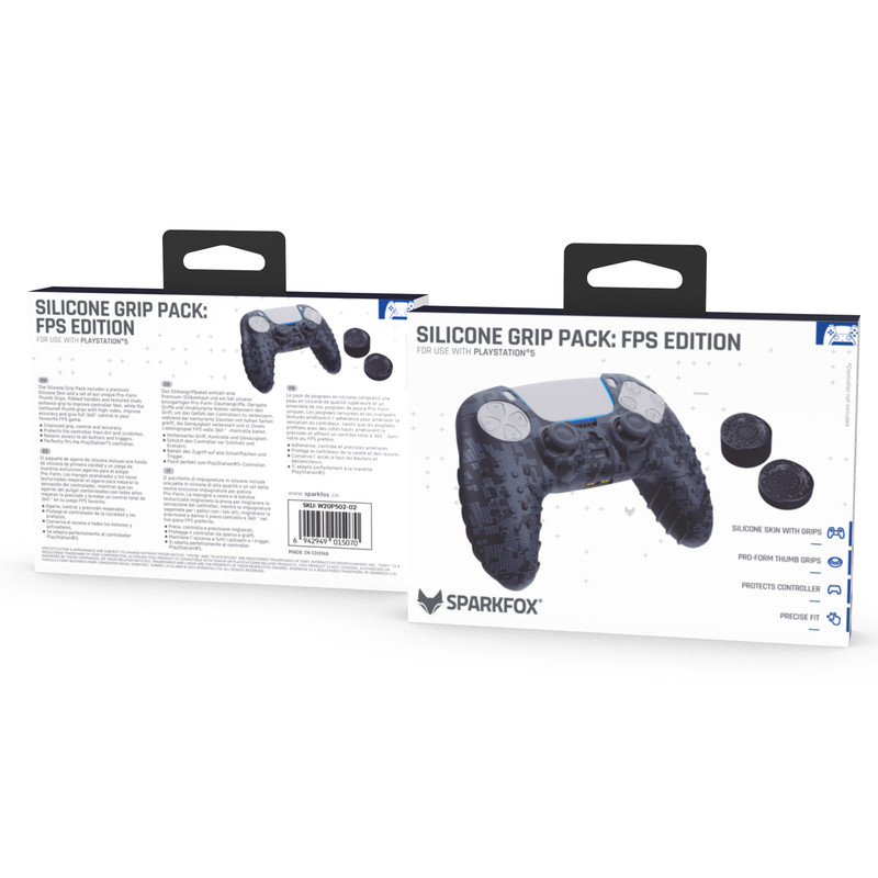 محافظ دسته پلی استیشن 5 اسپارک فاکس Silicone Grip Pack Digital Camo