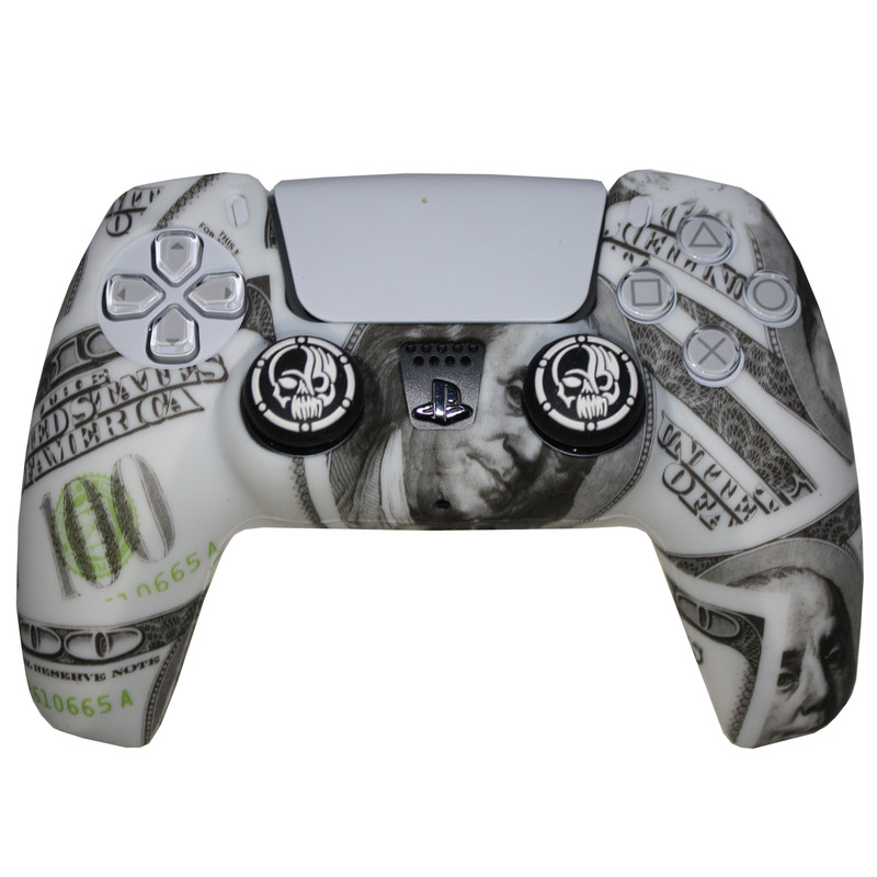 محافظ دسته پلی استیشن 5 مدل ANGRY dollars به همراه روکش آنالوگ