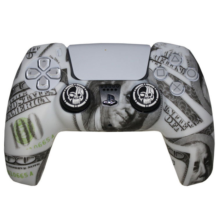 محافظ دسته پلی استیشن 5 مدل ANGRY dollars به همراه روکش آنالوگ