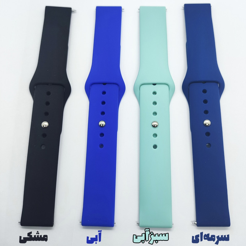 خرید بند مدل سیلیکونی مناسب برای ساعت هوشمند میبرو T1 سایز 18mm با کیفیت عالی از Zarvan