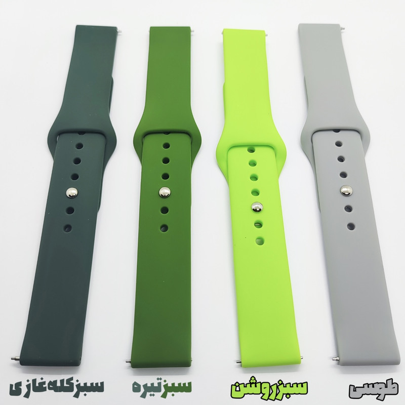 خرید بند مدل سیلیکونی مناسب برای ساعت هوشمند میبرو T1 سایز 18mm با کیفیت عالی از Zarvan