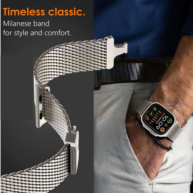 بند واچ من Milanse ORG اپل واچ 44 میلیمتری