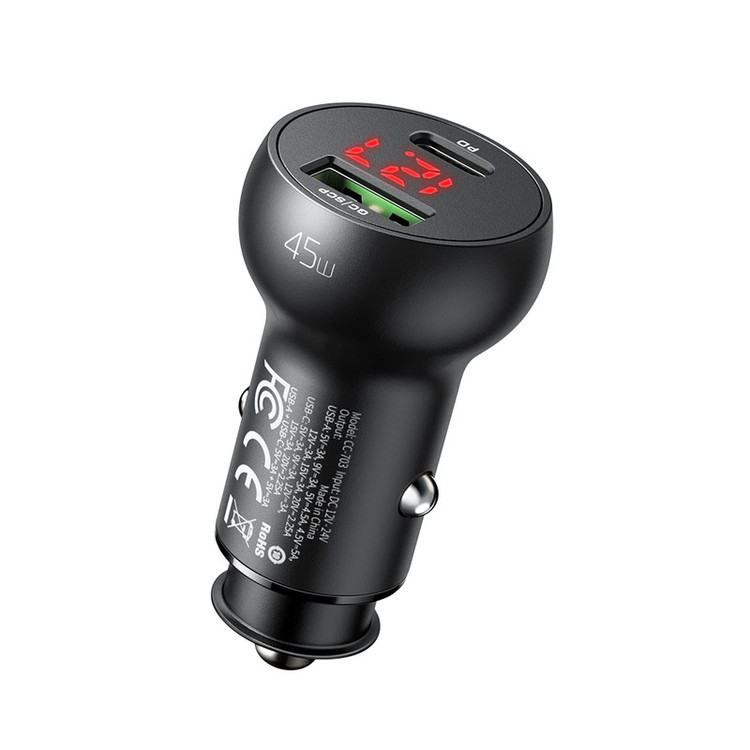 شارژر فندکی مک دودو 45 وات مدل CC7030 با نمایشگر