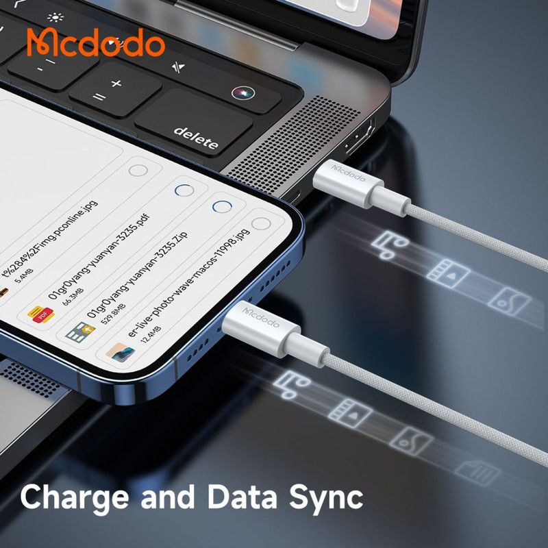 خرید کابل USB-C مک دودو مدل 60W CA-277 طول 1.2 متر با کیفیت عالی از Zarvan