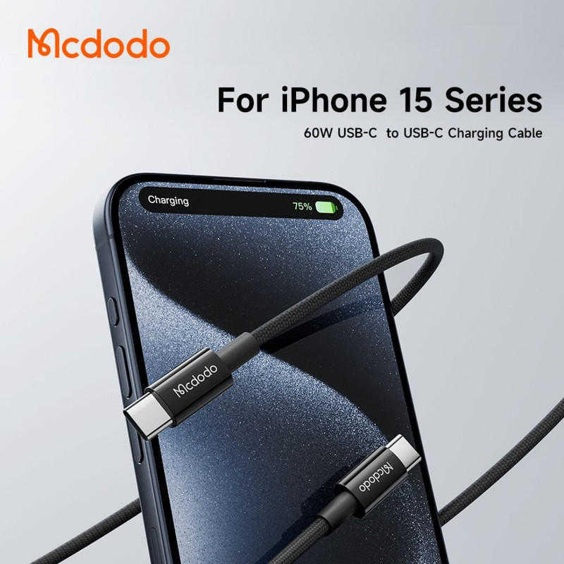 خرید کابل USB-C مک دودو مدل 60W CA-277 طول 1.2 متر با کیفیت عالی از Zarvan