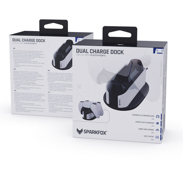 پایه استند شارژر دسته بازی اسپارک فاکس مدل W20P504-01 مناسب برای پلی استیشن 5 / PS5