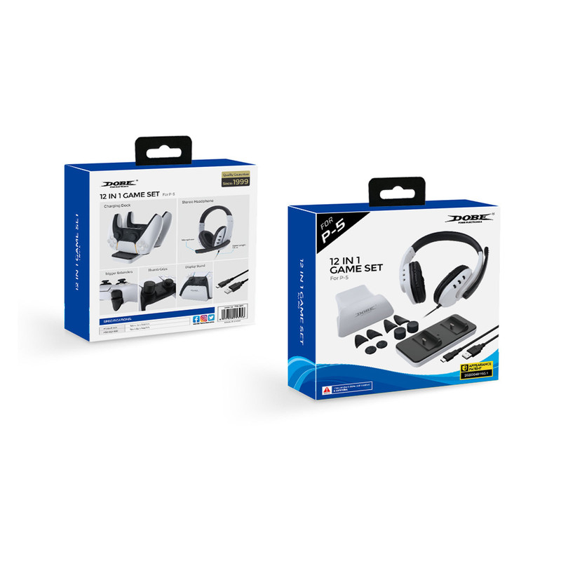 لوازم جانبی پلی استیشن 5 دابی مدل TP5-0578 - مجموعه 12 عددی
