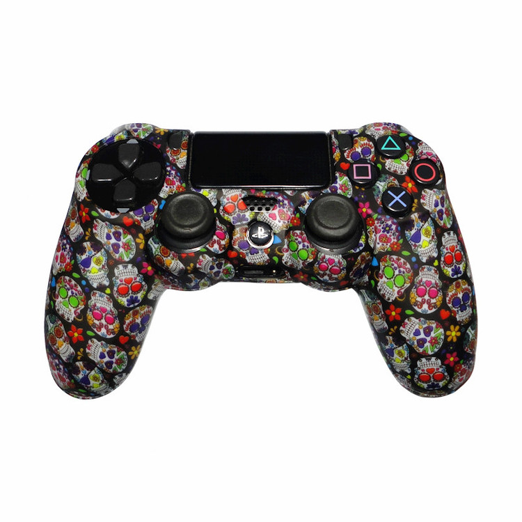 - محافظ دسته پلی استیشن 4 طرح جمجمه رنگی