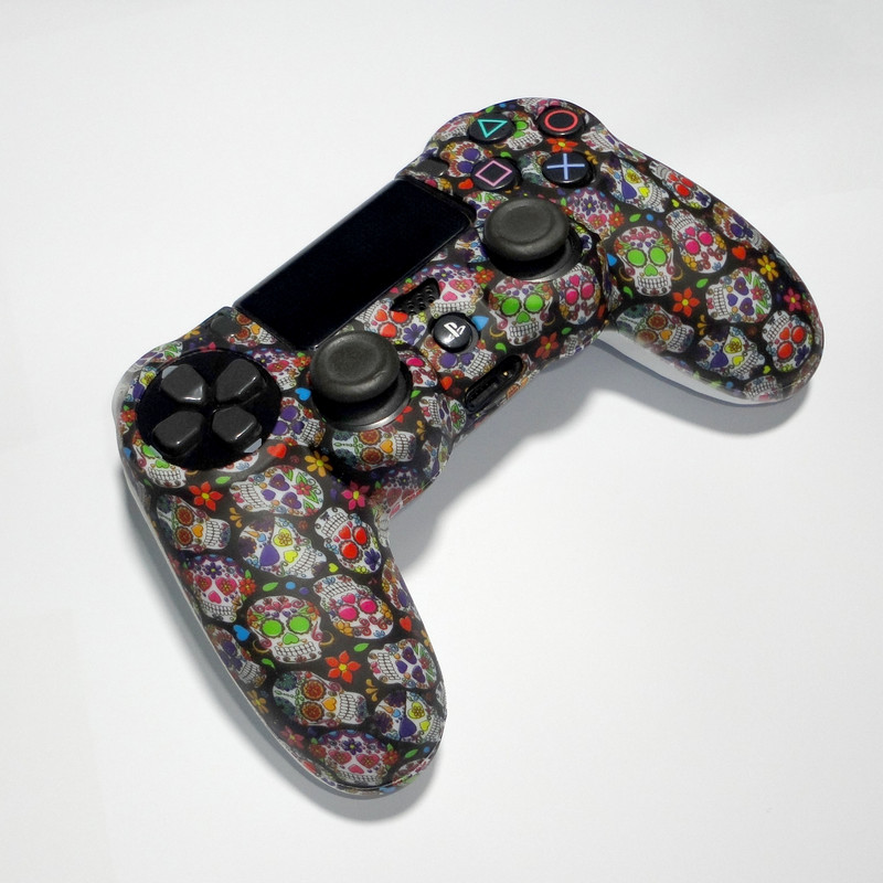 - محافظ دسته پلی استیشن 4 طرح جمجمه رنگی