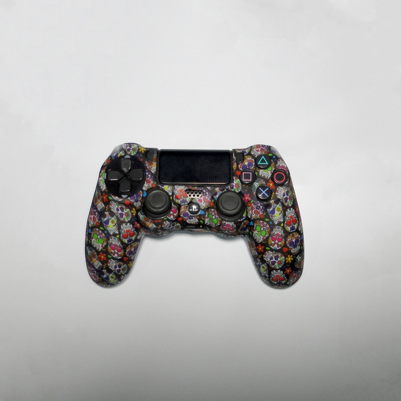 - محافظ دسته پلی استیشن 4 طرح جمجمه رنگی