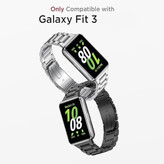 **Alt تصویر**: "بند فلزی 3Bead واچ من برای Samsung Galaxy Watch Fit 3"